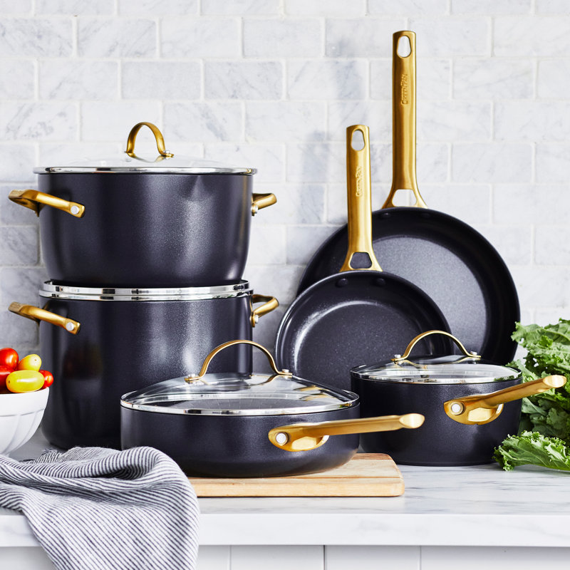 GreenPan Reserve 10 Piece Stainless Steel Non Stick Cookware Set & Reviews Wayfair